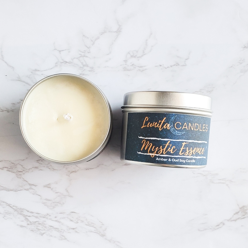 Handmade Candle Mystic Essence - Amber & Oud